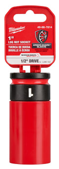 Milwaukee 49-66-7814 SHOCKWAVE Impact Duty 1/2 Drive 1" SAE Lug Nut Wheel Socket - Ace Tool Group - Milwaukee