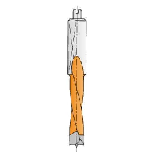 CMT 311.127.12 Two Flute Dowel Drill, 1/2-Inch Diameter - Ace Tool Group - CMT