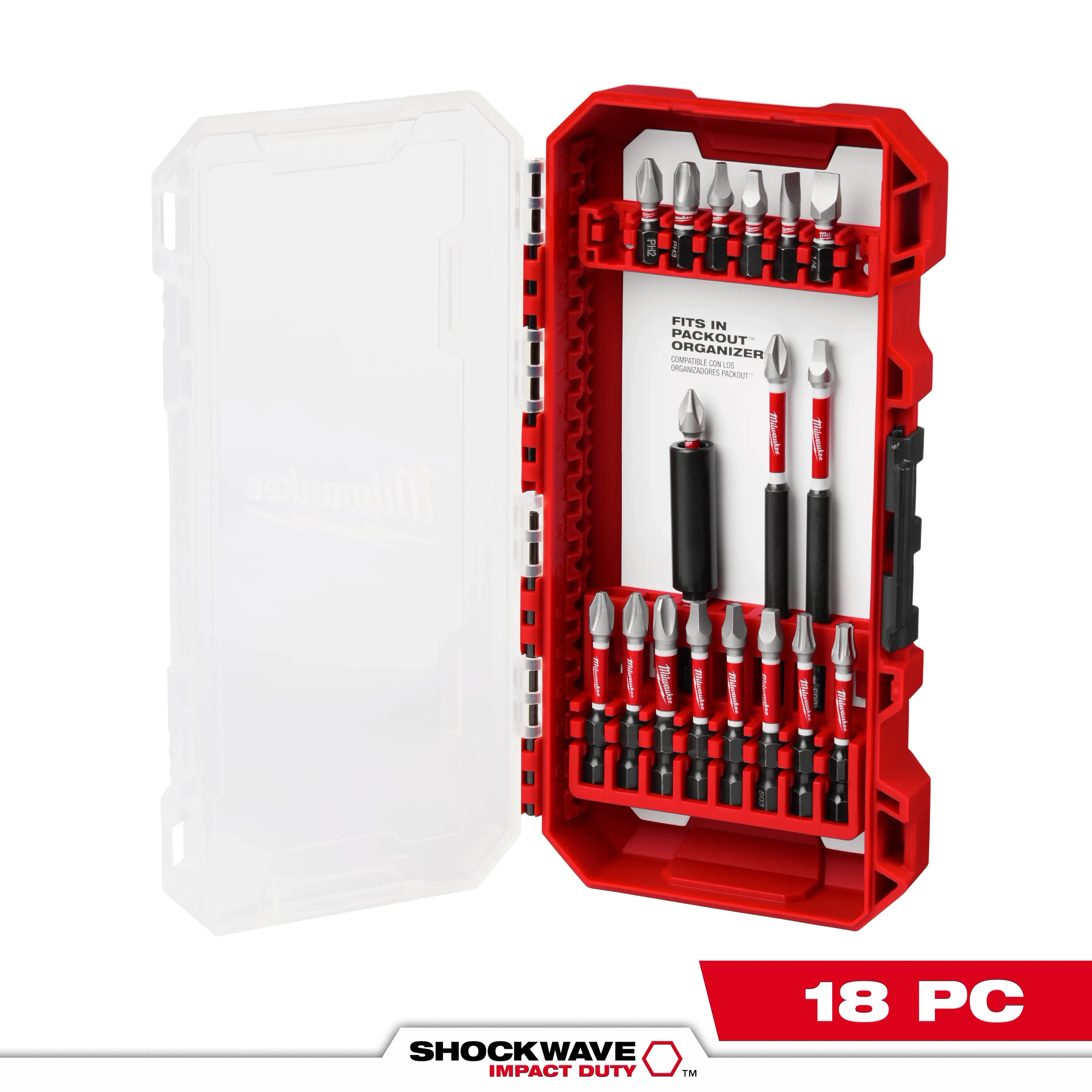 Milwaukee 48-32-4403 18 pc. Impact Duty Driver Bit Set - Ace Tool Group - Milwaukee
