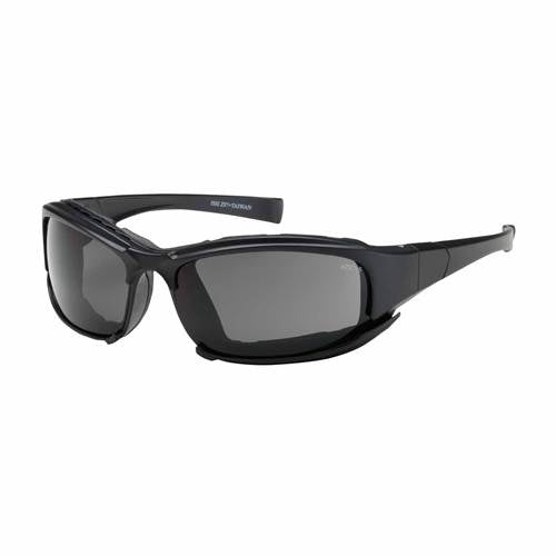 PIP 250-CE-10091 Cefiro Eyewear/Dust Goggle, Gray Polycarbonate Lens, Anti-Scratch And Anti-Fog, Black Full Frame With Foam Padding, Incl Interchangeable -12 Pack - Ace Tool Group - Protective Industrial Products