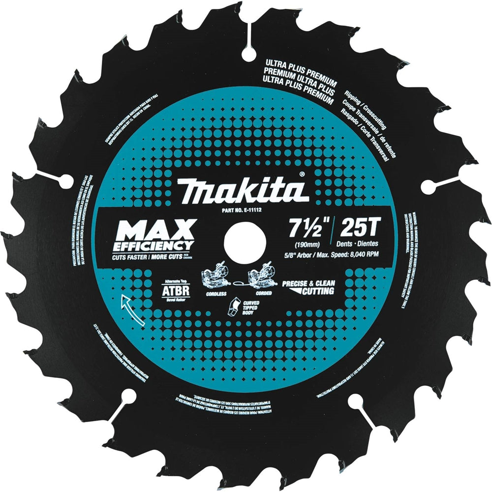 Makita E-11112 7-1/2in. 25T Miter Saw Blade - Ace Tool Group - Makita