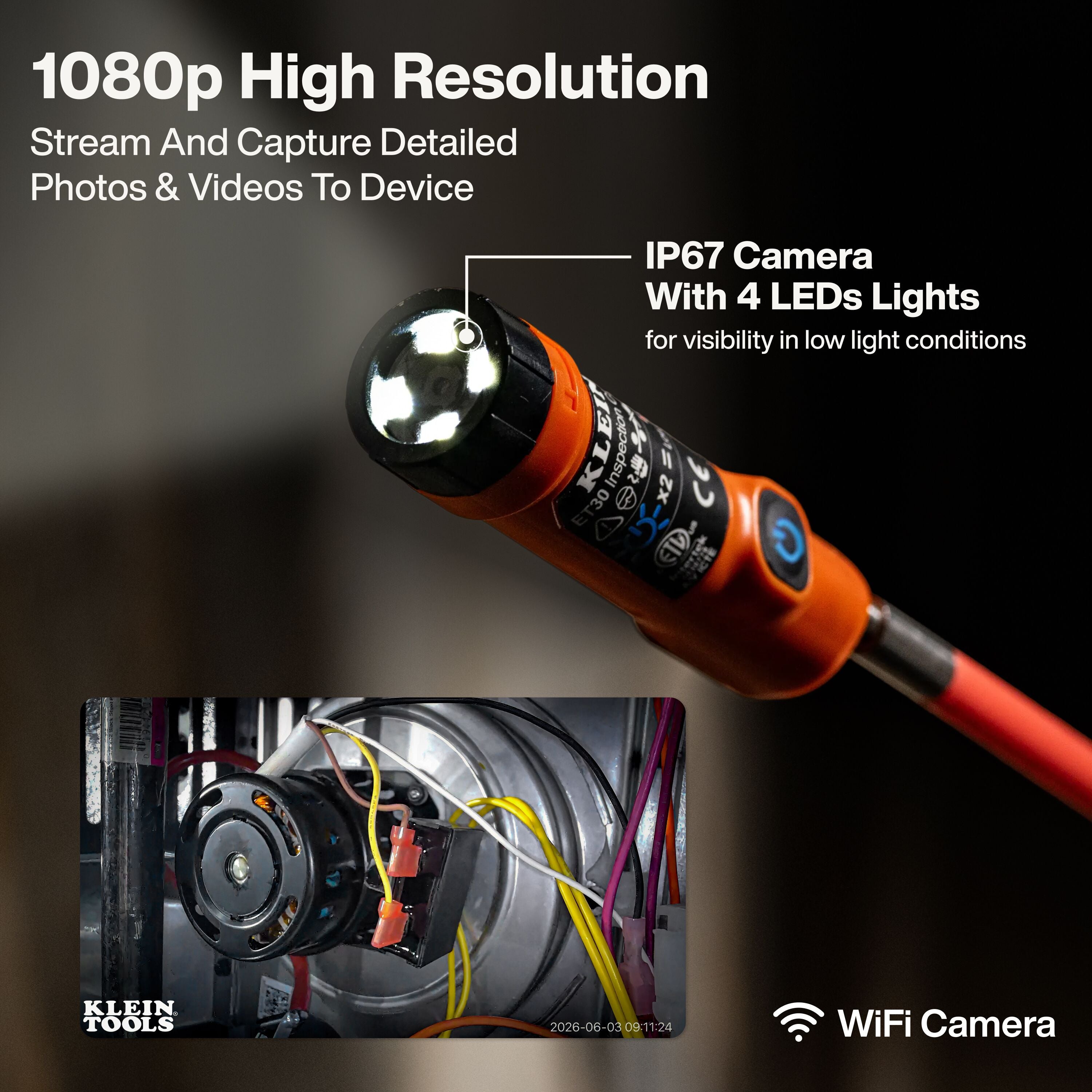 Klein ET30 Compact Wireless Inspection Camera - Ace Tool Group - Klein