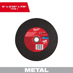 Milwaukee 49-94-9000 9 in. Metal Cut-Off Wheel - Bulk (25) - Ace Tool Group - Milwaukee