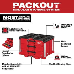 Milwaukee 48-22-8443 PACKOUT  3 Drawer Tool Box - Ace Tool Group - Milwaukee