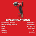 Milwaukee 2962-20 M18 FUEL 1/2" Mid-Torque Impact Wrench w/ Friction Ring Bare Tool - Ace Tool Group - Milwaukee