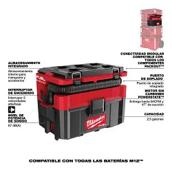 Milwaukee 0970-20 M18 FUEL 2.5 Gallon Wet/Dry Vacuum - Ace Tool Group - Milwaukee