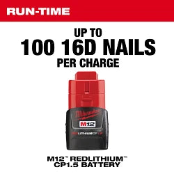 Milwaukee 2458-20 M12 PALM NAILER - BARE TOOL - Ace Tool Group - Milwaukee