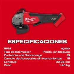 Milwaukee 2880-20 M18 FUEL 4-1/2/5 Grinder - Ace Tool Group - Milwaukee