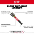 Milwaukee 49-66-4685 SHOCKWAVE Impact Duty 3/8"x 6" Magnetic Nut Driver BULK 10 - Ace Tool Group - Milwaukee