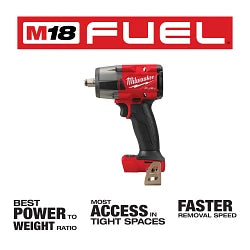 Milwaukee 2962-20 M18 FUEL 1/2" Mid-Torque Impact Wrench w/ Friction Ring Bare Tool - Ace Tool Group - Milwaukee