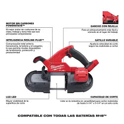 Milwaukee 2829-20 M18 FUEL Compact Band Saw - Ace Tool Group - Milwaukee
