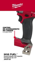 Milwaukee 2953-20 M18 FUEL 1/4 in. Hex Impact Driver - Ace Tool Group - Milwaukee