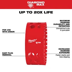 Milwaukee 49-56-5684  4" Diamond Max Hole Saw - Ace Tool Group - Milwaukee