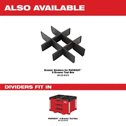 Milwaukee 48-22-8443 PACKOUT  3 Drawer Tool Box - Ace Tool Group - Milwaukee