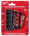 Milwaukee 48-32-4537 5PC Bit Holder with Carabiner - Ace Tool Group - Milwaukee