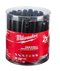 Milwaukee 48-22-3130 36Pk Inkzall Black Chisel Tip Markers 36 PK - Ace Tool Group - Milwaukee