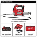 Milwaukee 2646-21CT M18 2-Speed Grease Gun Kit - Ace Tool Group - Milwaukee