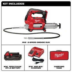 Milwaukee 2646-21CT M18 2-Speed Grease Gun Kit - Ace Tool Group - Milwaukee