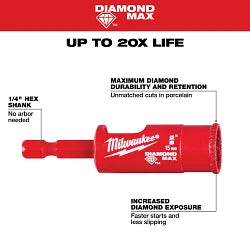 Milwaukee 49-56-0513  5/8" Diamond Max Hole Saw Bit - Ace Tool Group - Milwaukee