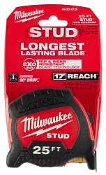 Milwaukee 48-22-9725 25 ft. STUD Tape Measure - Ace Tool Group - Milwaukee