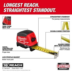 Milwaukee 48-22-1217M 5m/16ft Wide Blade Magnetic Tape Measure 6 Pack - Ace Tool Group - Milwaukee