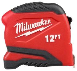 Milwaukee 48-22-1712 12ft Compact Tape Measure 6 Pack - Ace Tool Group - Milwaukee