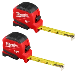 Milwaukee 48-22-1716 16ft Compact Tape Measure 6 Pack - Ace Tool Group - Milwaukee