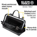 Klein 510212BLK Tool Bag, Black Canvas, 12-Inch - Ace Tool Group - Klein