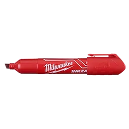 Milwaukee 48-22-3256 INKZALL Large Chisel Tip Red Marker 12 Pack - Ace Tool Group - Milwaukee