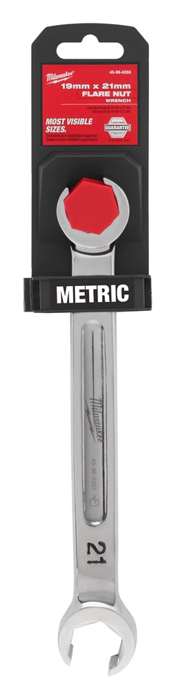 Milwaukee 45-96-8355 19mm X 21mm Double End Flare Nut Wrench - Ace Tool Group - Milwaukee