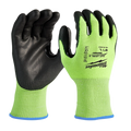 Milwaukee 48-73-8920 High-Visibility Cut Level 2 Polyurethane Dipped Gloves 6 Pack - Ace Tool Group - Milwaukee
