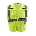 Milwaukee 48-73-5121 Class 2 Breakaway High Visibility Yellow Mesh Safety Vest S/M 12 Pack - Ace Tool Group - Milwaukee