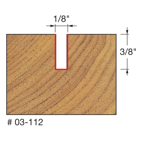 Freud Tools 1/8" (Dia.) Single Flute Straight Bit - Ace Tool Group - Freud