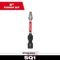 Milwaukee 48-32-4471 - Shockwave 2" Impact Square Recess #1 Power Bit 3 Pack - Ace Tool Group - Milwaukee