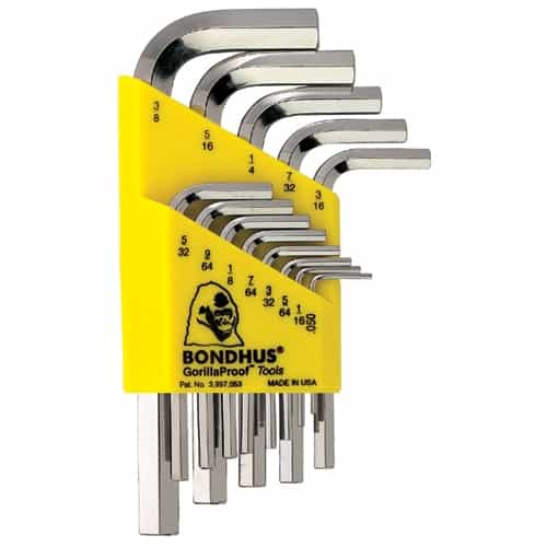 Bondhus 16237 Hex L-Wrench Sets With Briteguard Plating - Ace Tool Group - Bondhus
