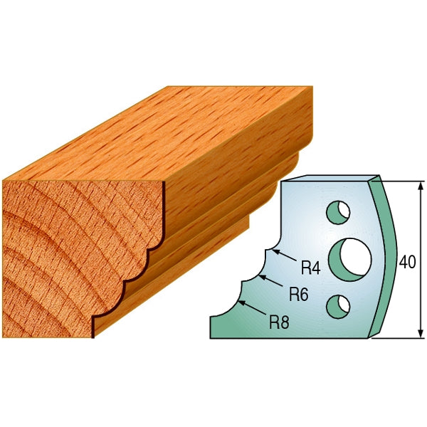 CMT 690.132 Pair of Profiled Knives for Shaper Cutters - Ace Tool Group - CMT
