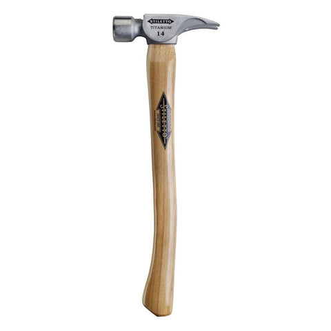 Stiletto TI14MS 14oz Titanium Milled Face, 18" Straight Hickory Handle - Ace Tool Group - Stiletto