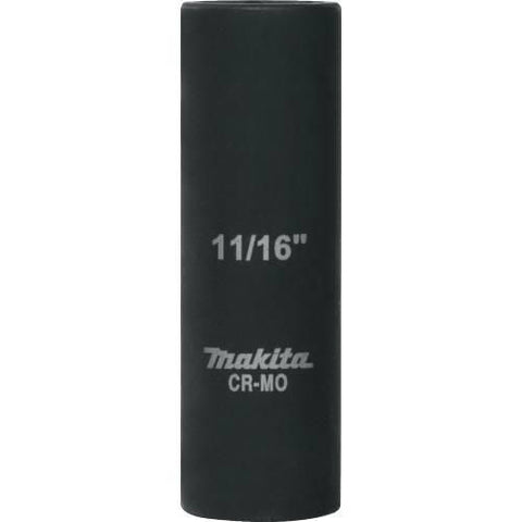 Makita A-96285 11/16" Deep Well Impact Socket with 1/2" Drive - Ace Tool Group - Makita