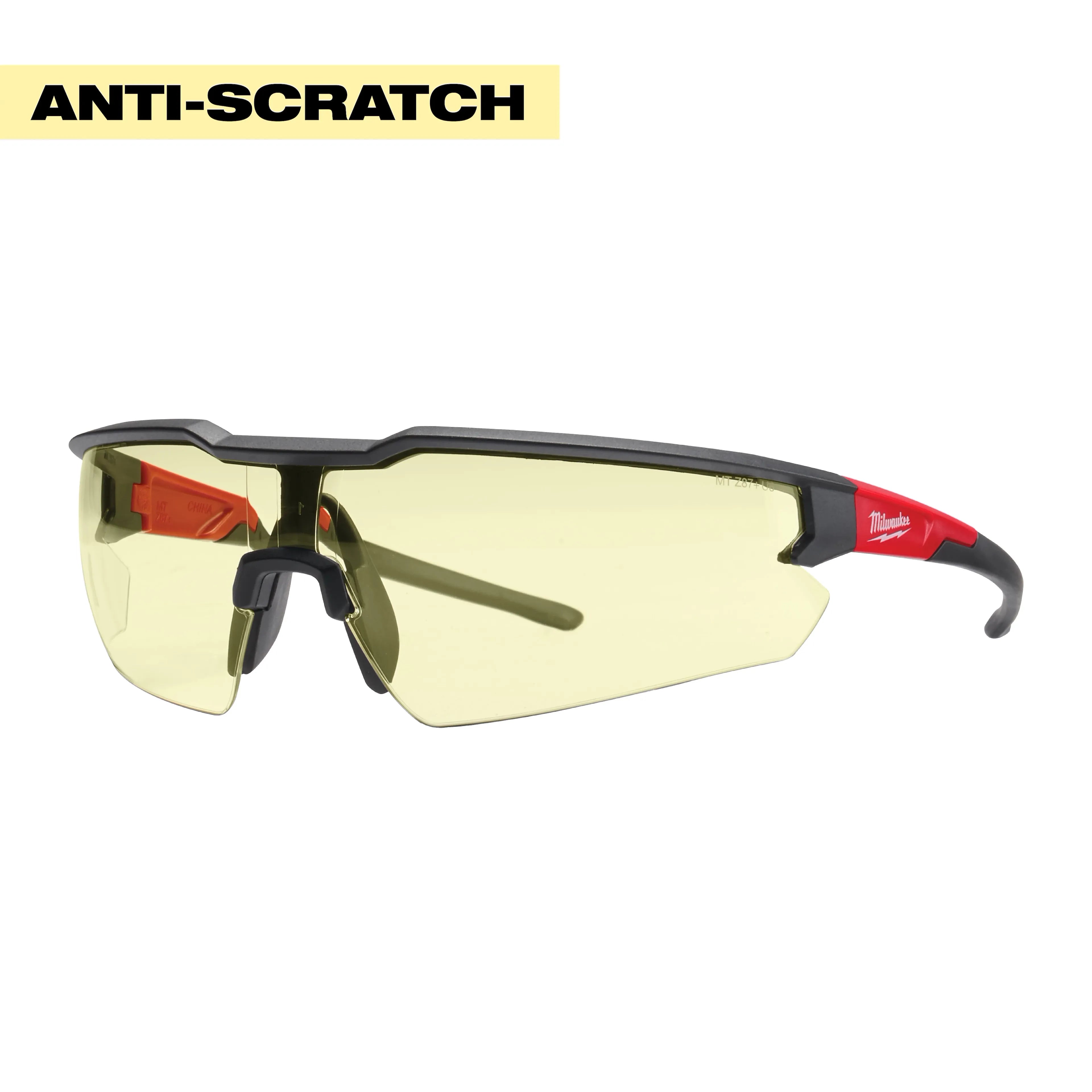 Milwaukee 48-73-2100 Safety Glasses - Yellow Anti-Scratch Lenses 6 Pack - Ace Tool Group - Milwaukee