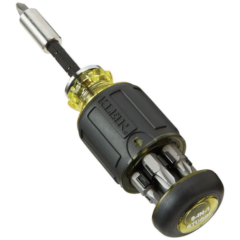 Klein 32308 8-in-1 Adjust. Stubby Screwdriver - Ace Tool Group - Klein