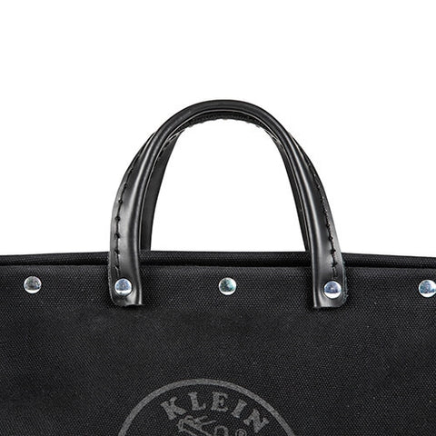 Klein 510216SPBLK Deluxe Black Canvas Bag 16 in. - Ace Tool Group - Klein