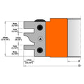 CMT 695.014D Pair of Knives for One-Piece Rail & Stile Cutter Head - Ace Tool Group - CMT