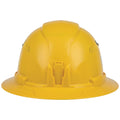 Klein 60262 Hard Hat, Vented, Full Brim, Yellow - Ace Tool Group - Klein
