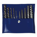 Irwin 11117 Industrial Tools Pouched Spiral Flute Screw Extractors With Cobalt Alloy Steel Drill Bits Set 10-Piece - Ace Tool Group - Irwin