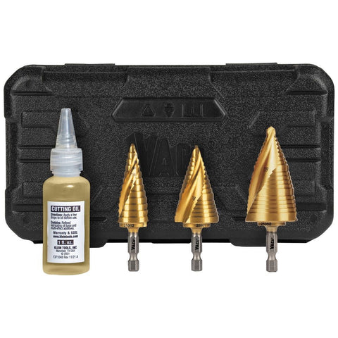 Klein 25951 Electrician ft.s Step Drill Bit Set - Ace Tool Group - Klein