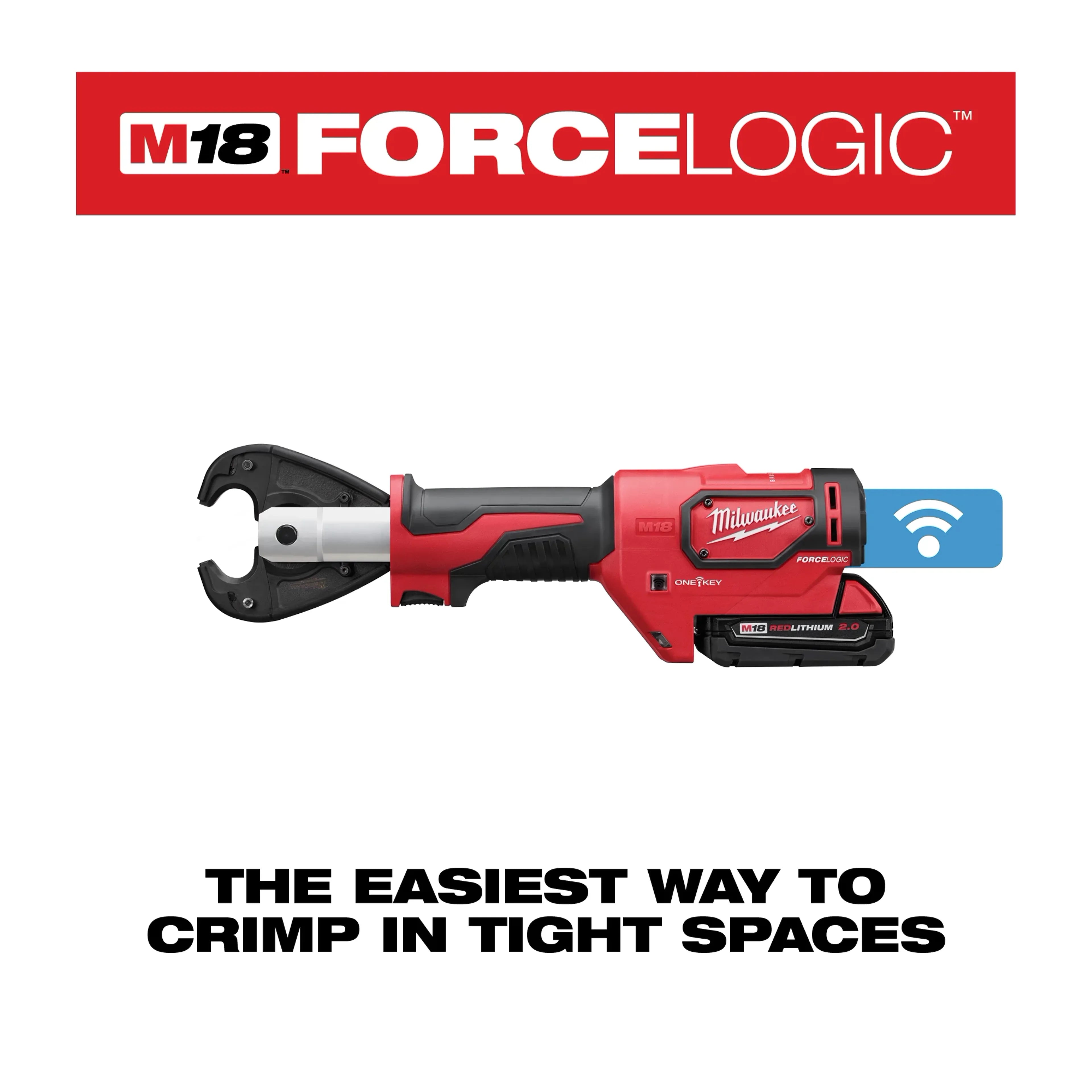 Milwaukee 2678-22 M18 FORCE LOGIC 6T UTILITY CRIMPING KIT W/ D3 GROOVES "SNUB NOSE" - Ace Tool Group - Milwaukee