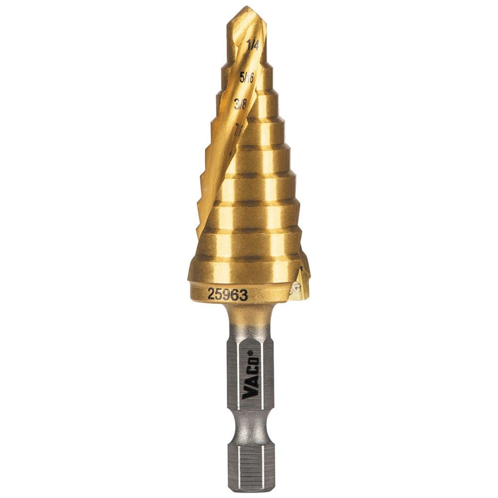 Klein 25963 1/4 in. to 3/4 in. Step Drill Bit, VACO - Ace Tool Group - Klein