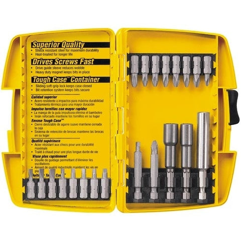 Dewalt Dw2161 21-Piece Screwdriving Set (Tough Case) (5) - Ace Tool Group - DeWalt
