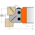 CMT 695.007.12 Pair of Knives for Roundover and Cove Cutter Head, 25/64-Inch Radius - Ace Tool Group - CMT