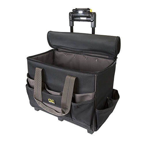 CLC L258 Lighted Handle 17 in. Roller Tech Gear Bag - Ace Tool Group - CLC
